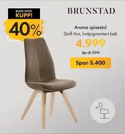 Fagmøbler Aroma spisestol, NOK 4999 tilbud