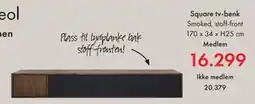 Fagmøbler Square tv-benk, NOK 20379, Medlemspris tilbud