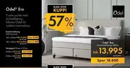 Fagmøbler Odel Bre Kontinentalseng 160 cm tilbud