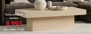 Fagmøbler Torino sofabord, NOK 11295, Medlemspris tilbud