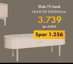 Fagmøbler Slide TV-benk, NOK 3739 tilbud