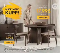 Fagmøbler Japandi spisestol, NOK 2995 tilbud