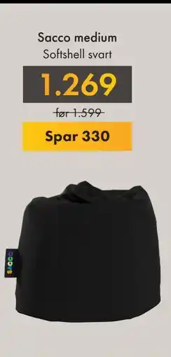 Fagmøbler Sacco medium, NOK 1269 tilbud