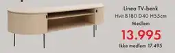 Fagmøbler Linea TV-benk, NOK 17495, Medlemspris tilbud