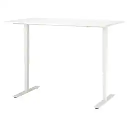 IKEA Trotten Skrivebord hev/senk, hvit, 160x80 cm tilbud