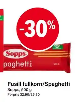 Nærbutikken Fusill fullkorn/Spaghetti tilbud