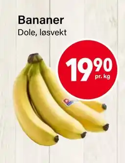 Nærbutikken Bananer, NOK 19.9 tilbud