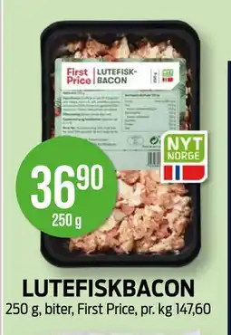 Kiwi LUTEFISKBACON, NOK 36.9 tilbud