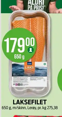 Kiwi LAKSEFILET, NOK 179 tilbud