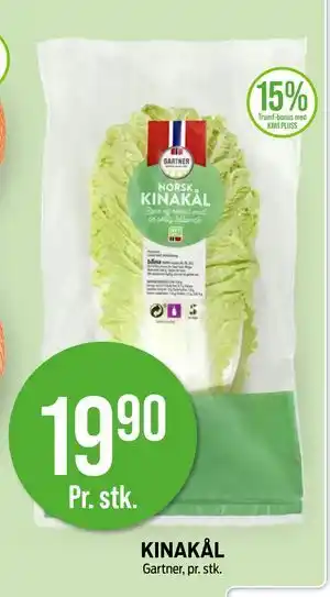 Kiwi KINAKÅL, NOK 19.9 tilbud