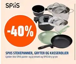 Coop Obs SPIIS STEKEPANNER, GRYTER OG KASSEROLLER tilbud