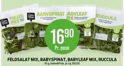 Kiwi FELDSALAT MIX, BABYSPINAT, BABYLEAF MIX, RUCCULA, NOK 16.9 tilbud