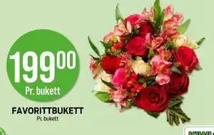 Kiwi FAVORITTBUKETT, NOK 199 tilbud