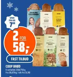 Coop Obs COOP BRØD, NOK 58 tilbud