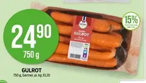 Kiwi GULROT, NOK 24.9 tilbud