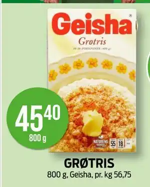 Kiwi GRØTRIS, NOK 45.4 tilbud