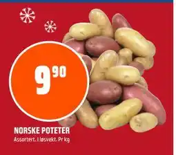 Coop Obs NORSKE POTETER, NOK 9.9 tilbud
