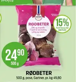 Kiwi RØDBETER, NOK 24.9 tilbud