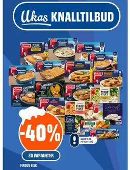 Coop Obs FINDUS FISK tilbud
