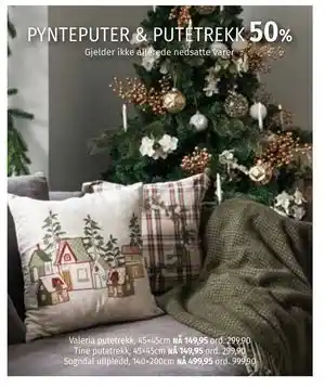 Valeria putetrekk, 45×45cm, NOK 149.95