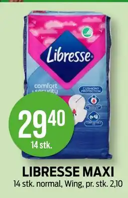 Kiwi LIBRESSE MAXI, NOK 29.4 tilbud