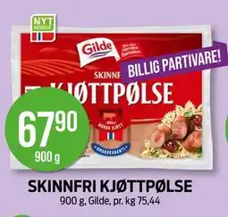 Kiwi SKINNFRI KJØTTPØLSE, NOK 67.9 tilbud