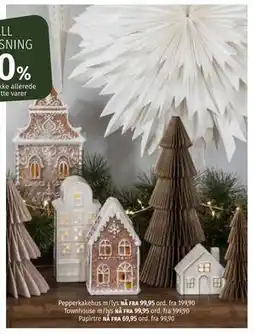Nille Pepperkakehus m/lys tilbud