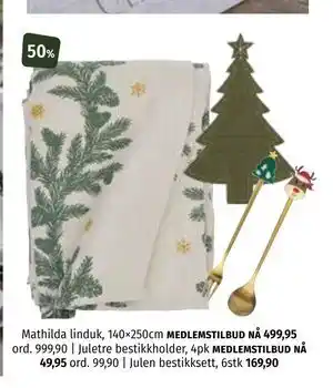 Nille Juletre bestikkholder, Medlemspris tilbud