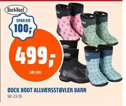 Coop Obs DOCK BOOT ALLVÆRSSTØVLER BARN, NOK 499 tilbud