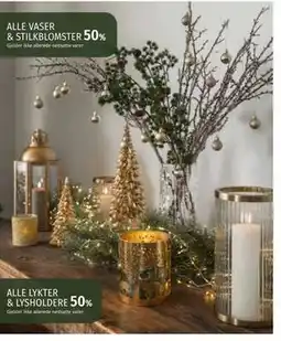 Nille ALLE LYKTER & LYSHOLDERE tilbud