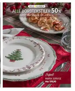 Nille ALLE BORDTEKSTILER tilbud
