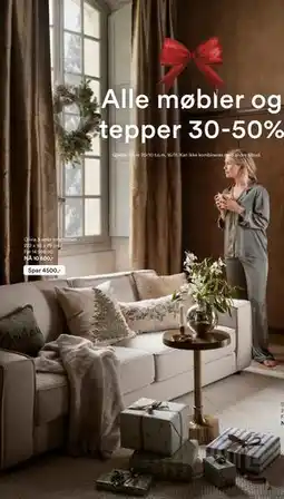 Kid Interiør Olivia 3 seter sofa brown 222 x 95 x 79 cm, NOK 10500 tilbud