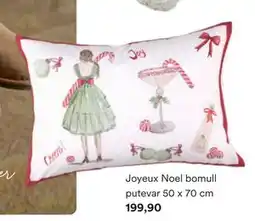 Kid Interiør Joyeux Noel bomull putevar, NOK 199.9 tilbud