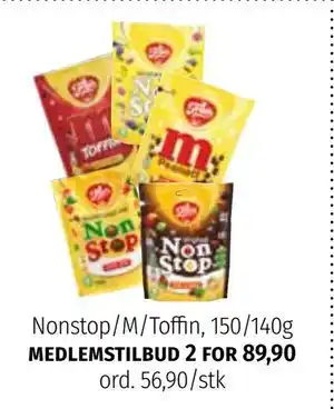 Nille Nonstop/M/Toffin, Medlemspris tilbud