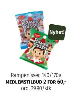 Nille Rampenisser, Medlemspris tilbud