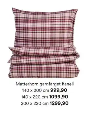 Kid Interiør Matterhorn garnfarget flanell tilbud