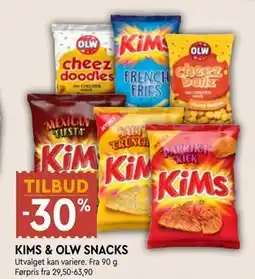 Coop Mega KIMS & OLW SNACKS tilbud