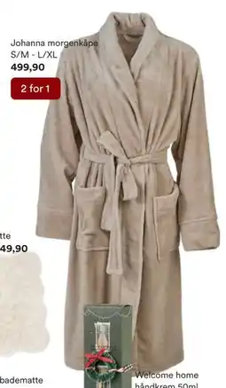 Kid Interiør Johanna morgenkåpe S/M - L/XL, NOK 499.9 tilbud