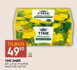 Coop Mega TINE SMØR, NOK 49.9 tilbud