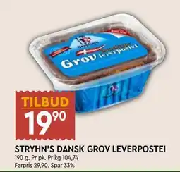 Coop Mega STRYHN'S DANSK GROV LEVERPOSTEI, NOK 19.9 tilbud