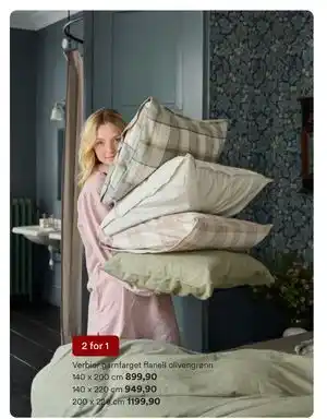 Kid Interiør Verbier garnfarget flanell olivengrønn tilbud