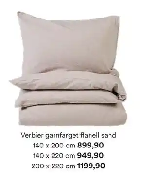 Kid Interiør Verbier garnfarget flanell sand tilbud