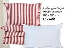 Kid Interiør Atelier garnfarget krepp sengesett 140 x 200 cm, NOK 1499.9 tilbud