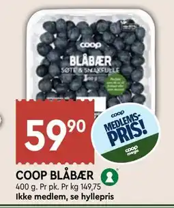 Coop Mega COOP BLÅBÆR, Medlemspris tilbud