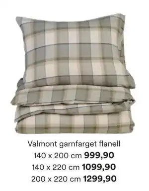 Kid Interiør Valmont garnfarget flanell tilbud