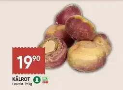 Coop Mega KÅLROT, NOK 19.9 tilbud