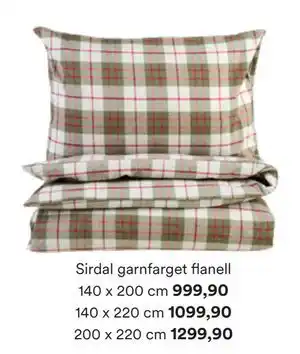 Kid Interiør Sirdal garnfarget flanell tilbud