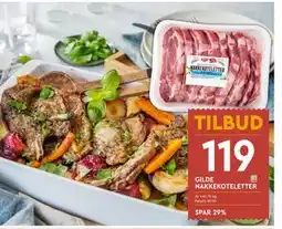 Coop Mega GILDE NAKKEKOTELETTER SPAR 29%, NOK 119 tilbud