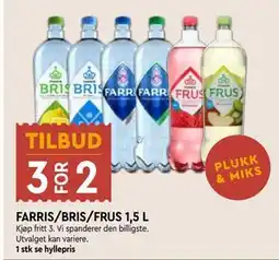Coop Mega FARRIS/BRIS/FRUS 1,5 L tilbud