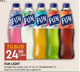 Coop Mega FUN LIGHT, NOK 24.9 tilbud